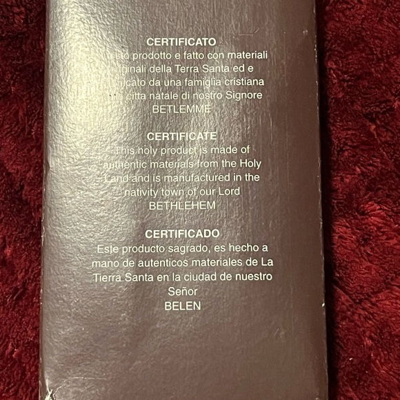 Religious gift. Certified authentication of sacred objects from the Holy Land. - Picture 4 of 5